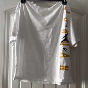 White and Gold Jordan T-Shirt